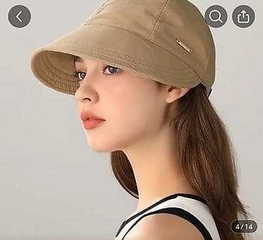 Жеке буюмдар: Женская кепка-панама с удлинённым козырьком - Тип: гибрид кепки и — 1