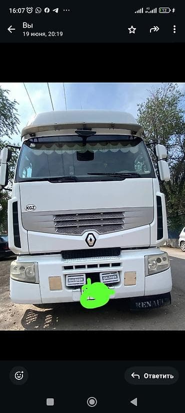 фура рено: Тягач, Renault, 2012 г., Тентованный — 3