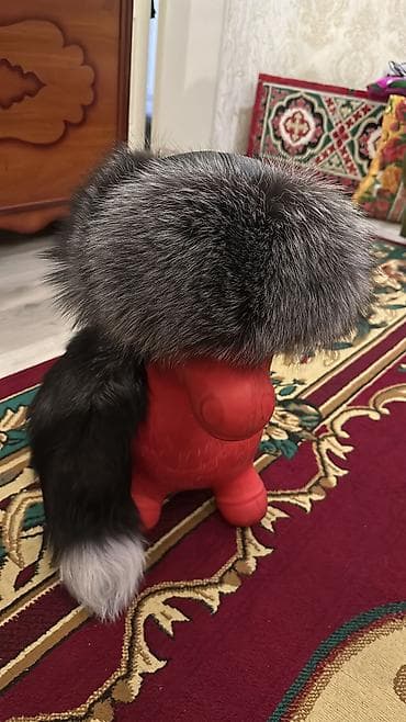 норковая жилетка купить: Меховая шапка-ушанка с длинным хвостом из натурального — 9