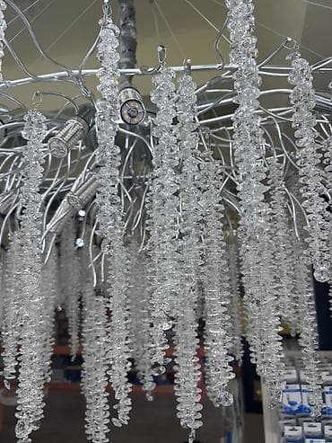 диммер: Потолочная люстра «Сосульки/Ледяные струи» с LED-освещением - Тип — 2