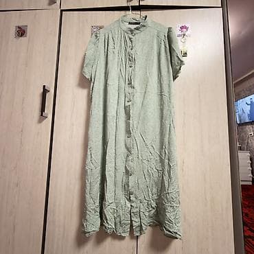 Жеке буюмдар: Күнүмдүк көйнөк, Жай, Кыска модель, Вискоза, Аял көйнөгү - эркек көйнөгү, S — 2