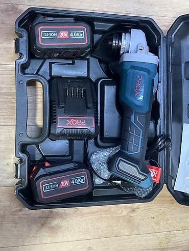 чехлы бу: Аккумуляторная угловая шлифмашина PROX в кейсе Комплектация: - УШМ — 1