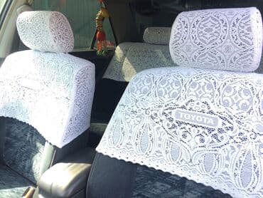 пошив поликов: Чехлы Тканевые, цвет - Белый, Toyota, Б/у, Самовывоз, Бесплатная доставка — 1