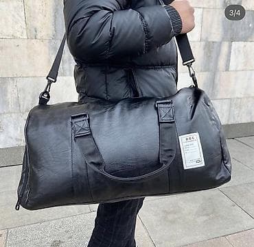 Жолго арналган сумкалар: Жолго арналган сумка, Материалы: Эко булгаары, Унисекс, Жаңы — 2