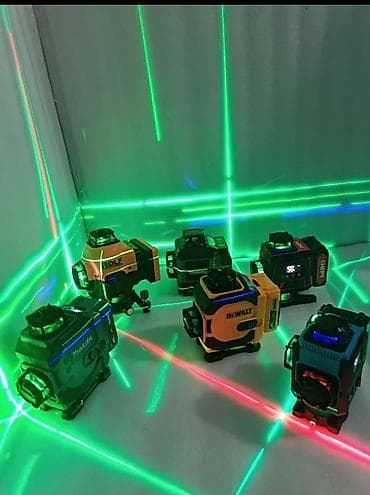 Лазерные уровни 3D/4D с зелёным и красным лучом от 3000 и выше