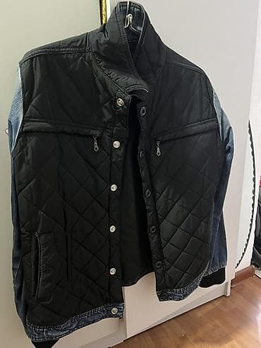 одежда для лыжи: Стёганая мужская куртка CROWN Denim (Quality Denimwear Est. 93). - — 2