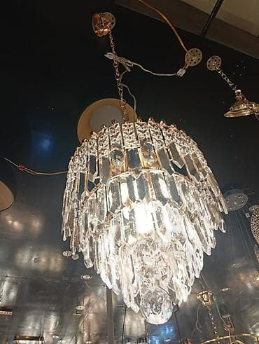 повесить люстру цена: Подвесная хрустальная люстра - Тип: потолочная подвесная люстра на — 1