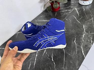 Ботинки: Мужские кроссовки, 38, Asics, Новый, цвет - Синий, Самовывоз — 5