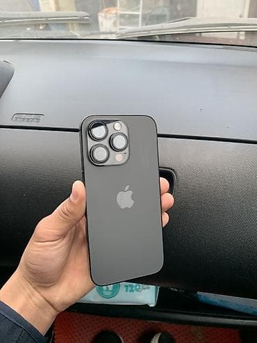 IPhone 14 Pro, Б/у, 128 ГБ, Черный, Защитное стекло, Кабель, Чехол, 91 %