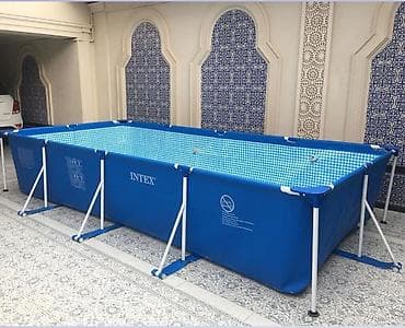бильярдный кий цена: Каркасный бассейн Intex, прямоугольный. Цена:15500с Доставка бесплатно — 4