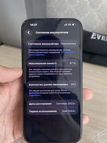 iphone 22: IPhone 15 Pro, Black Titanium, Чехол, 87 % — 4