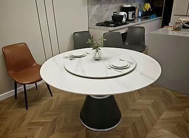 Кухонный стол, Круглый, Нераскладной