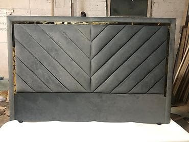 Двуспальные кровати: Двуспальная кровать, С мягким изголовьем, длина - 200 см — 9