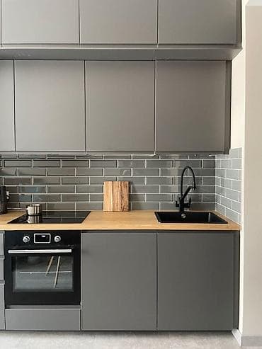 эски мебел: Ашкана гарнитуру, түсү - Боз, ДСП — 4