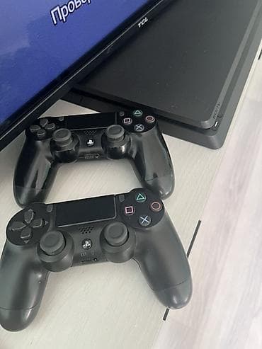 redmi note 8 pro бу: PlayStation 4 Slim 1ТБ прошитый + 2 геймпада DualShock 4 + — 3