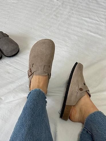 Сабо: Клоги Birkenstock Boston Модель сабо Boston с верхом из натуральной — 2