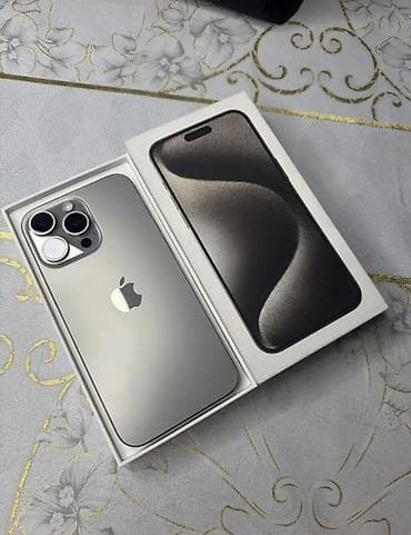 IPhone 15 Pro Max, Б/у, 256 ГБ, Natural Titanium, Защитное стекло, Чехол, Кабель, 85 % at lalafo.kg IPhone 15 Pro Max, Б/у, 256 ГБ, Natural Titanium, Защитное стекло, Чехол, Кабель, 85 %