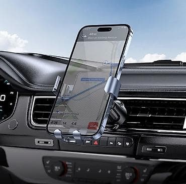 bluetooth kit: Автодержатель BOROFONE BH118 Refined gravity car holder (black metal — 2