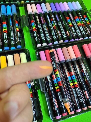 red centr: Маркеры акриловые 60 штук для детского рисования и творчества🖍️ — 5