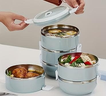 ведра бу: Пищевой контейнер, цвет - Голубой, Бесплатная доставка — 1