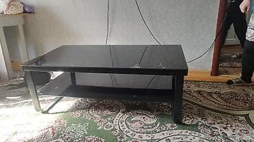 пульи: Журнальный столик с полкой - Материал: столешница из закалённого — 2