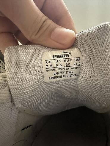 Сабо: Кроссовки, 38, Puma, Б/у, цвет - Белый — 4