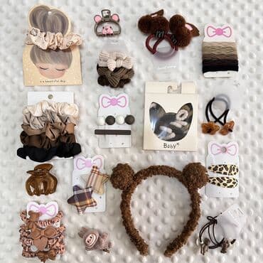 Аксессуар для волос, Заколка, Детские, Материал: Текстиль, Новый