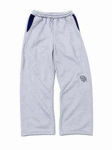 tech flecee nike: Двойка mertra Спортивный костюм унисекс, серый меланж с темно‑синими — 2