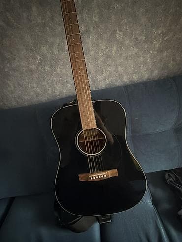 fender cd60: Акустическая гитара Fender Classic Design, модель CD-60S BLK (надпись — 4