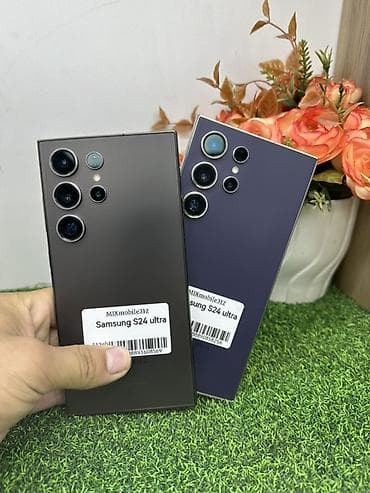 galaxy fold 7: Samsung Galaxy S24 Ultra, Б/у, 512 ГБ, цвет - Серый, 1 SIM, eSIM — 1