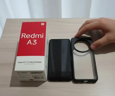 телефоны vivo: Redmi, Redmi A3, Б/у, 64 ГБ, цвет - Зеленый, 2 SIM — 1