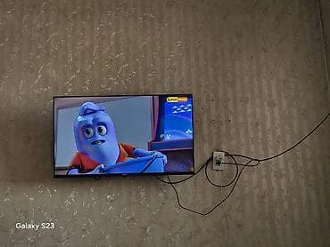 usb hdd: Телевизор Visla, диагональ около 40–43". Плоская LED‑панель, тонкие — 1