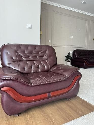 мебель в гостинную: Комплект мягкой мебели, цвет - Коричневый — 3