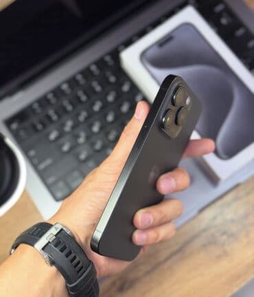 ноутбук эпл цена бишкек: IPhone 15 Pro, Б/у, 256 ГБ, Black Titanium, Кабель, 87 % — 2