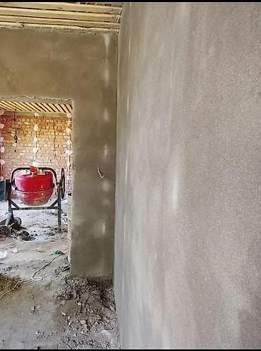 штукатурные работы: Штукатурка стен под маяк стяжка — 7