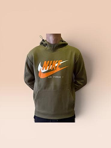 одежда акацуки: Мужское худи с капюшоном Nike Air Force I - Модели: черное с — 1