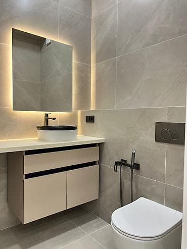 Квартиры: 2 комнаты, 82 м², Асанбай мкр Элитка, 13 этаж, Дизайнерский ремонт — 3