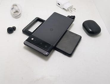 nokia c5: Google Pixel 6, Б/у, 128 ГБ, цвет - Черный, eSIM — 6