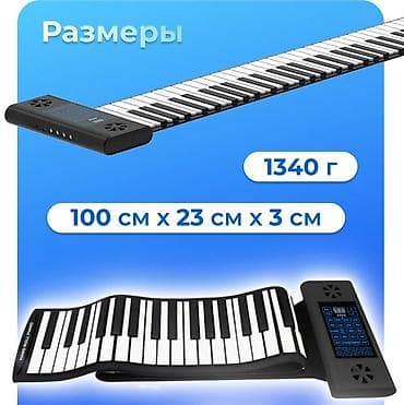 вокальный микрофон: Ролл пиано, новое, полноразмер, 4000, Токмок — 1