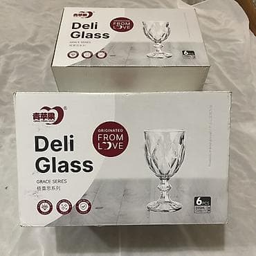 Набор бокалов Deli Glass, серия Grace. - Количество в первом наборе at lalafo.kg Набор бокалов Deli Glass, серия Grace. - Количество в первом наборе