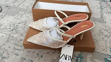Личные вещи: Туфли, 37, Zara, Новый, цвет - Бежевый, Самовывоз, Платная доставка — 8
