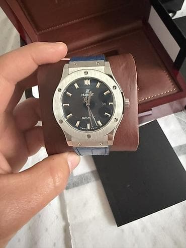 Классические часы часы, Hublot, Швейцария, Водонепроницаемые, Оригинал, Мужские, Новый