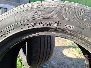 Шины 215 / 55 / R 16, Лето, Б/у, Комплект, Легковые, GoodYear