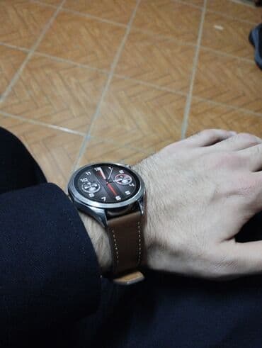 часы curren: HUAWEI Watch GT 4 (46 мм), версия с коричневым кожаным ремешком — 4