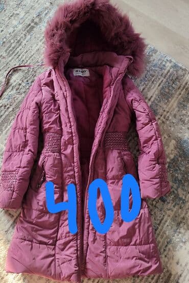 кофта для девочек: Детская зимняя куртка пальто KIKO на девочку 9-10 лет, бу, замки — 1