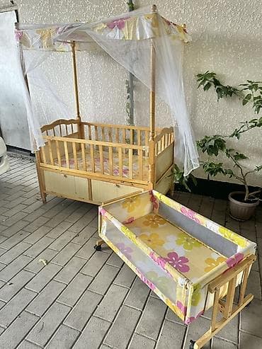 Детская УНИ люлька и манеж 2 в 1. Комплект включает: - основную — 4