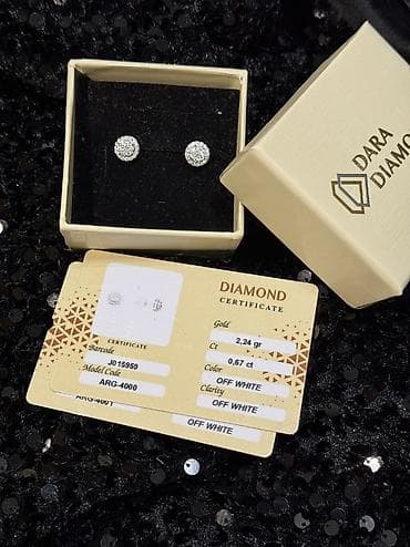 Продаю пусеты бриллиантовый желтое золото 585 проба 55000 — 1