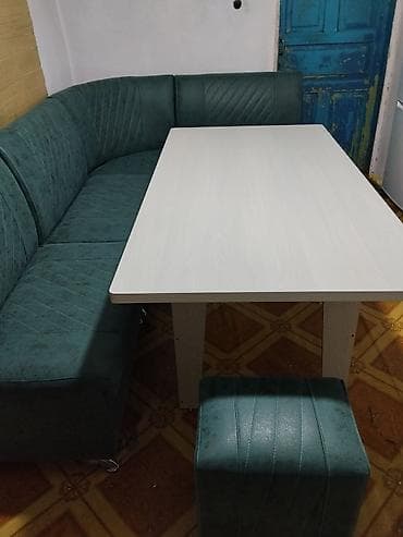 диваны 3 2 1: Кухонный мягкий уголок, цвет - Зеленый — 2