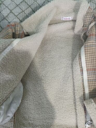 пальто в клетку: Пуховик, Короткая модель, Китай, С мехом, M — 2