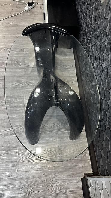 Окна и комплектующие: Журнальный столик с овальной стеклянной столешницей - Дизайн — 3